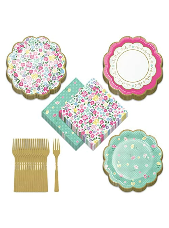 Tea Party Tableware in Tea Party Party Supplies