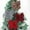 M-Sequin-4PC, variant on Large Velvet Christmas Bow 10 Inch Big Sparkly Fabric Bow Tree Topper Glitter Xmas Hanging Ornament for Holiday Party Indoor Outdoor Wreath Garland Stairs Decoration S-Edge-Green