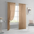 thumbnail image 4 of Chanana Translucent Curtains 72 Inches Long 1 Panel, Transparent Voile Sheer Curtain Double Rod Pocket Gauze Drapes for Living Room Bedroom Window Sliding Glass Door Treatment, W52 x L84, 4 of 7