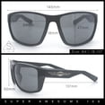thumbnail image 3 of Choppers Wrap Sunglasses for Men UV400 Polycarbonate Lens Lightweight Sport Fit Durable Frame Driving Outdoor Eyewear Silver Frame - Silver Mirror Lens, 3 of 7