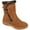 Cognac, variant on Women's Journee Collection Takani Mid Calf Boot Grey Faux Suede 7 M
