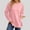 *Pink, variant on ClodeEU Womens Round Neck Long Sleeve T Shirts With Side Split ,Casual Trendy Tunic Tops Red,Womens Plus M