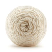 Loops & Threads Soft Classic Solid Yarn - Solid Color Yarn for Knitting, Crochet, Weaving, Arts & Crafts - Off White, Bulk 12 Pack
