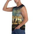 thumbnail image 3 of Fotbe 2025 New Year 5 Men's Camiseta sin Mangas Estampada para Hombres, Playera Casual para Gimnasio, Entrenamiento, Playa-XX-Large, 3 of 7