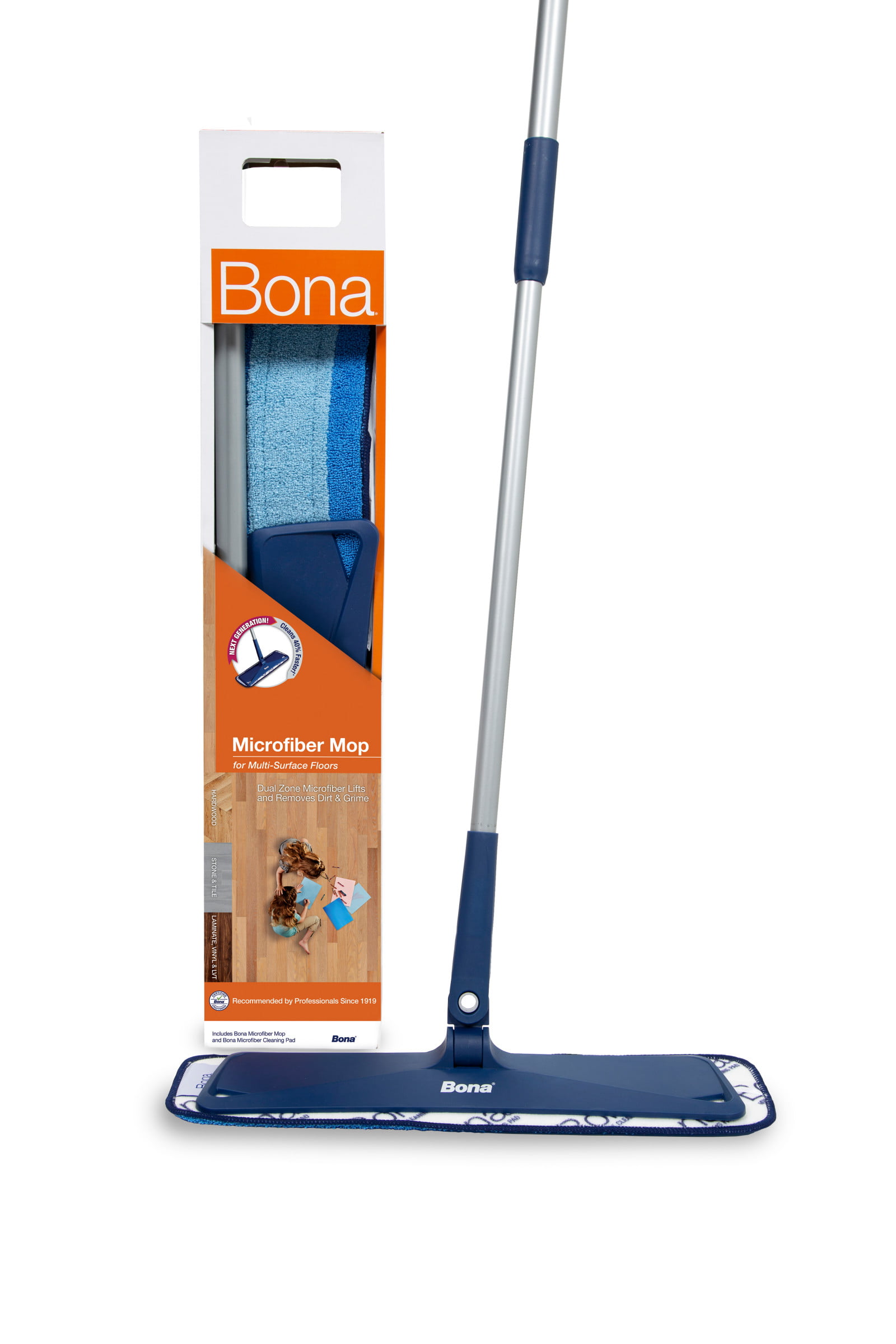 Bona Microfiber Mop For Multi Surface, Hardwood Floor N More Mop