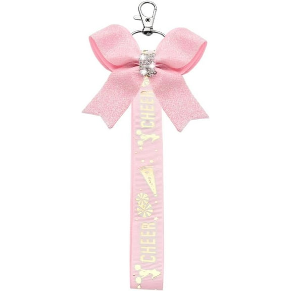 Cheer Bow Keychain for Women Girls Cheerleader Accessories for Women Cheerleding Bag Charm for Backpack Handbag