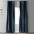 thumbnail image 2 of Signature Future Blue Faux Silk Taffeta Hotel Blackout Curtain (1 Panel), Future Blue, 50W X 84L, 2 of 6