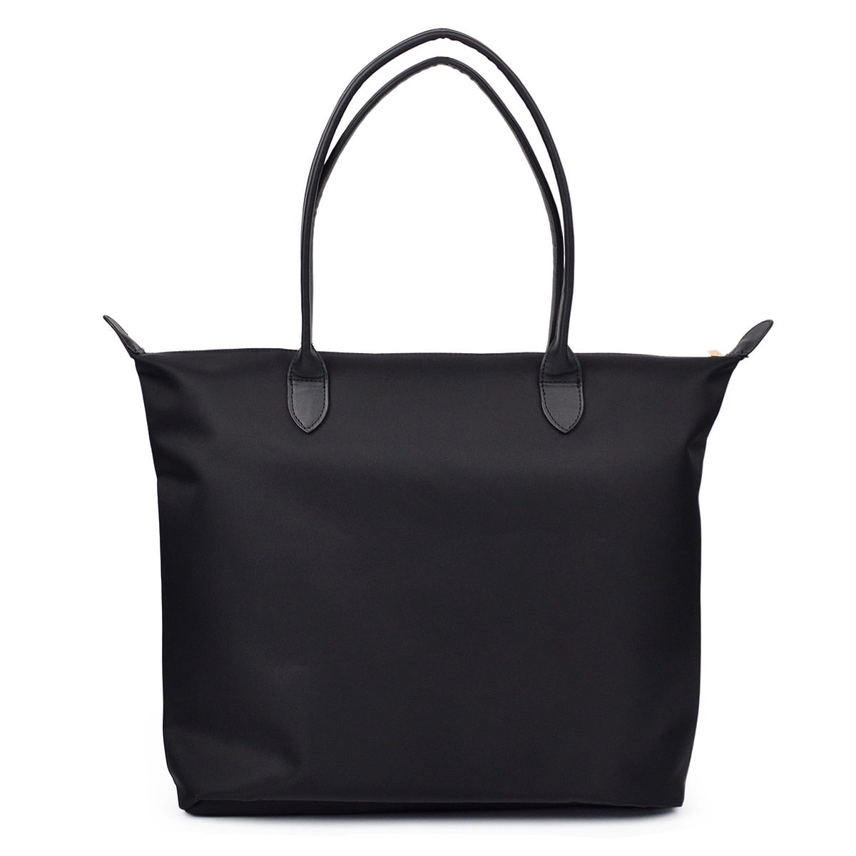 Premium Large Nylon Tote Water Resistant Top Zip Shoulder Bag Handbag