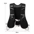 thumbnail image 5 of Multi-Pocket Running Vest Breathable Cycling Vest with Phone Holder Reflective Design Mesh Vest with Adjustable Straps for Running Cycling Marathons, 5 of 7