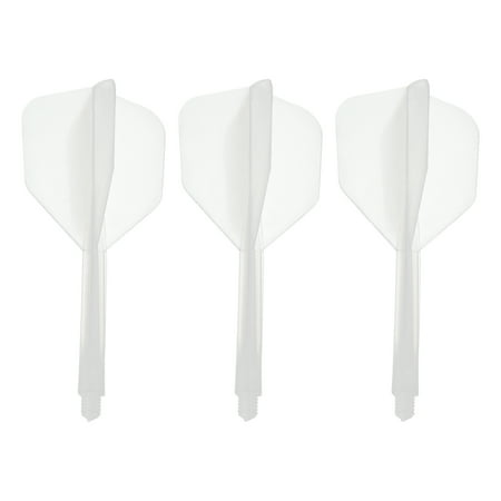 Uxcell Integrated Dart Shaft Flights, 3 Pack Durable Dart Flight Set, Clear