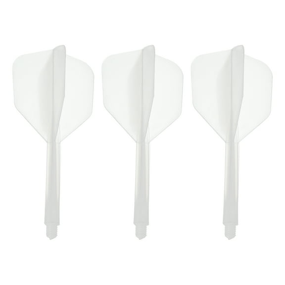 Uxcell Integrated Dart Shaft Flights, 3 Pack Durable Dart Flight Set, Clear