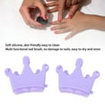 thumbnail image 4 of Silicone Nail Separator Brush Soft Crown Shape Reusable Nail Pen Manicure Pedicure Tool, 4 of 7