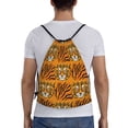 thumbnail image 2 of Easygdp Tiger Drawstring Backpack, Beach Sackpack, Travel Sackpack Lightweight for Sports, Gym, Travel, Swimming - Small, 2 of 9