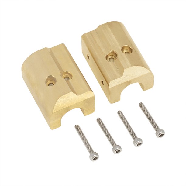 Control remoto Coches de latón Contrapeso Balance de balance Modificación Reemplazo de reemplazo de pieza para Axial SCX10II 90046 90047 2 Piezas Inevent FN001279-00