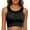 Black, variant on IWRICH Sports Bras for Women High Impact Racerback Seamless Yoga Bras Stretchable Workout Activewear Everyday Bra Underwear Yellow XL