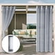 thumbnail image 2 of Cortinas transparentes al aire libre Cortina Transparente Para Exteriores, Cortina Para Piscina, Privacidad, Tratamientos Para Ventanas A Prueba De Moho, 132x274cm Magideal Cortinas transparentes al aire libre, 2 of 6