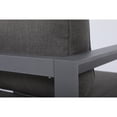 thumbnail image 4 of Aluminum Sofa - Modern Outdoor Seating, Gray Frame, Charcoal Cushions - Seats 3 - 82.6", 4 of 5