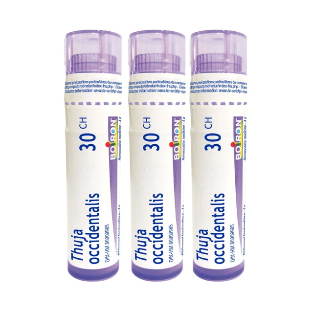 Boiron Thuya Occidental 30 Ch (3 tubes), Médicament Homéopathique, tubes Multidoses