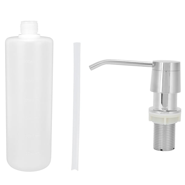 Dispensador De Jabón, Bomba De Botella De Dispensador De Jabón De Fregadero De Plástico De 350 Ml Para Líquido Para