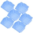 thumbnail image 2 of CIMAXIC 6pcs Plastic Nesting Shelf Bin Boxes Nesting Shelf Storage Boxes Hardwares Boxes,3.94"X3.74"X1.97", 2 of 5