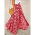 thumbnail image 5 of Elegant Women's Skirt,High-Waisted, Wide-Sweep, Flowy A-Line Skirt, 5 of 8