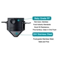 thumbnail image 5 of TOP-MAX Stainless Steel Coffee Filters Portable Coffee Maker Pour Over Coffee Maker Black, 5 of 8