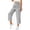 Black, variant on Levmjia Women's Striped Capri Pants High Waisted Casual Ankle Length Trousers with Pockets Elastic Waist Button Closure Cuffed Hem for Summer