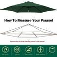 thumbnail image 6 of Spacious Heavy Duty 6 Rib Aluminum Frame Outdoor Patios Beach Umbrella 2Meter Windproof Rainproof UPF50+ Sun Protective, 6 of 8