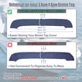 thumbnail image 3 of Unique Bargains Boat Bimini Top Storage Boot with Light Hole 600D Polyester Canvas 97"-103" W for 3 Bow 4 Bow Navy 79"-84"W, 3 of 6