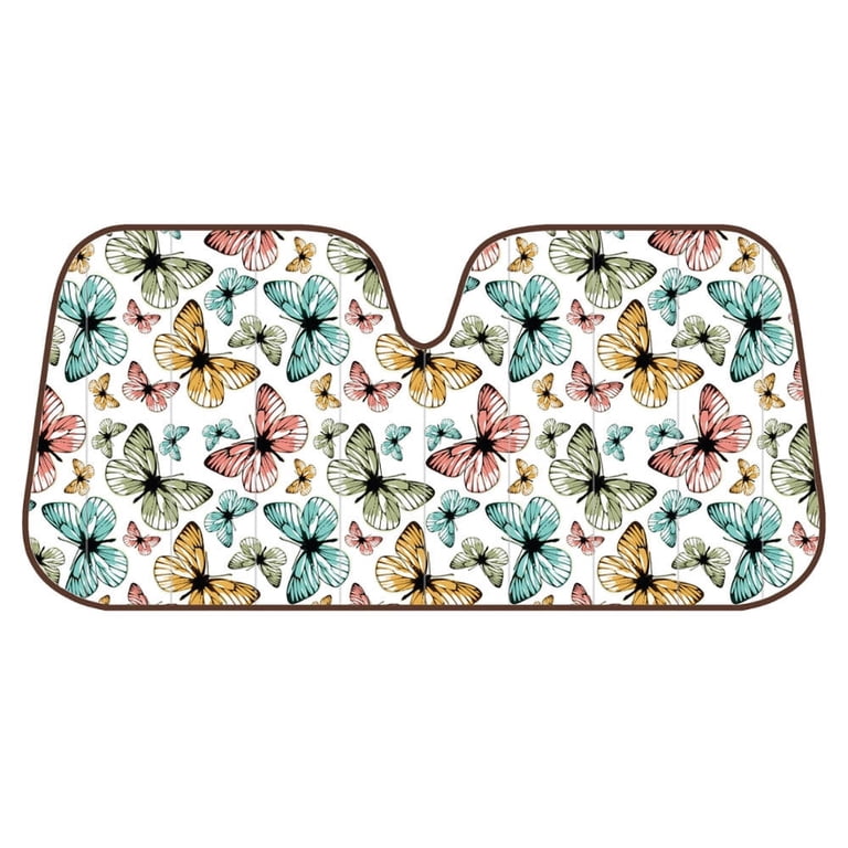 Butterfly Sunshade with Static Cling, Accordion Fold photo 1