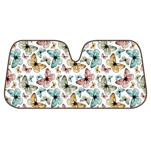 Butterfly Sunshade with Static Cling, Accordion Fold