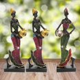 thumbnail image 1 of 2x de Mujer Africana de Arte para Adorno de Decoración Del Hogar Macarena Estatuas africanas, 1 of 8