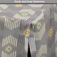 thumbnail image 4 of Ethnic Dog Crate Cover, Repetitive Inspired Pattern Earthy Tones Illustration, Easy to Use Pet Kennel Cover Small Dogs Puppies Kittens, 7 Sizes, Dark Eggshell Cream, by Ambesonne, 4 of 6