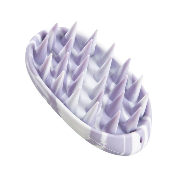 Wswqop Hair Scalp Massager for Wet and Dry Hair Scalp Scrubber Light violet