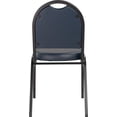 thumbnail image 5 of Pemberly Row 35" Metal and Vinyl Stack Chair in Midnight Blue/Black Sandtex, 5 of 5