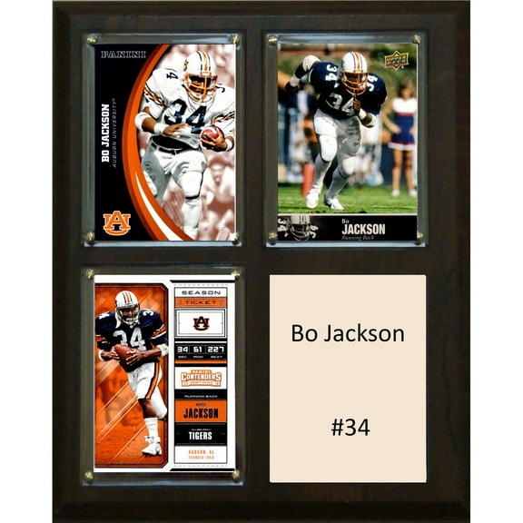 C&I Collectables 810BOJACKSONCO NCAA 8 x 10 in. Bo Jackson Auburn Tigers Player Plaque