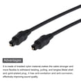 thumbnail image 3 of Unique Bargains Fiber Optic Audio Cable Digital Optic Cable 73.8FT TOS Optical Link PVC Plastic Straight for TV DVD Black, 3 of 6