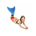 thumbnail image 3 of Sun Tail Mermaid Swim Set; Super Siren Mermaid Tail + Blue Monofin for Swimming; size - Child Large 8/10, 3 of 6