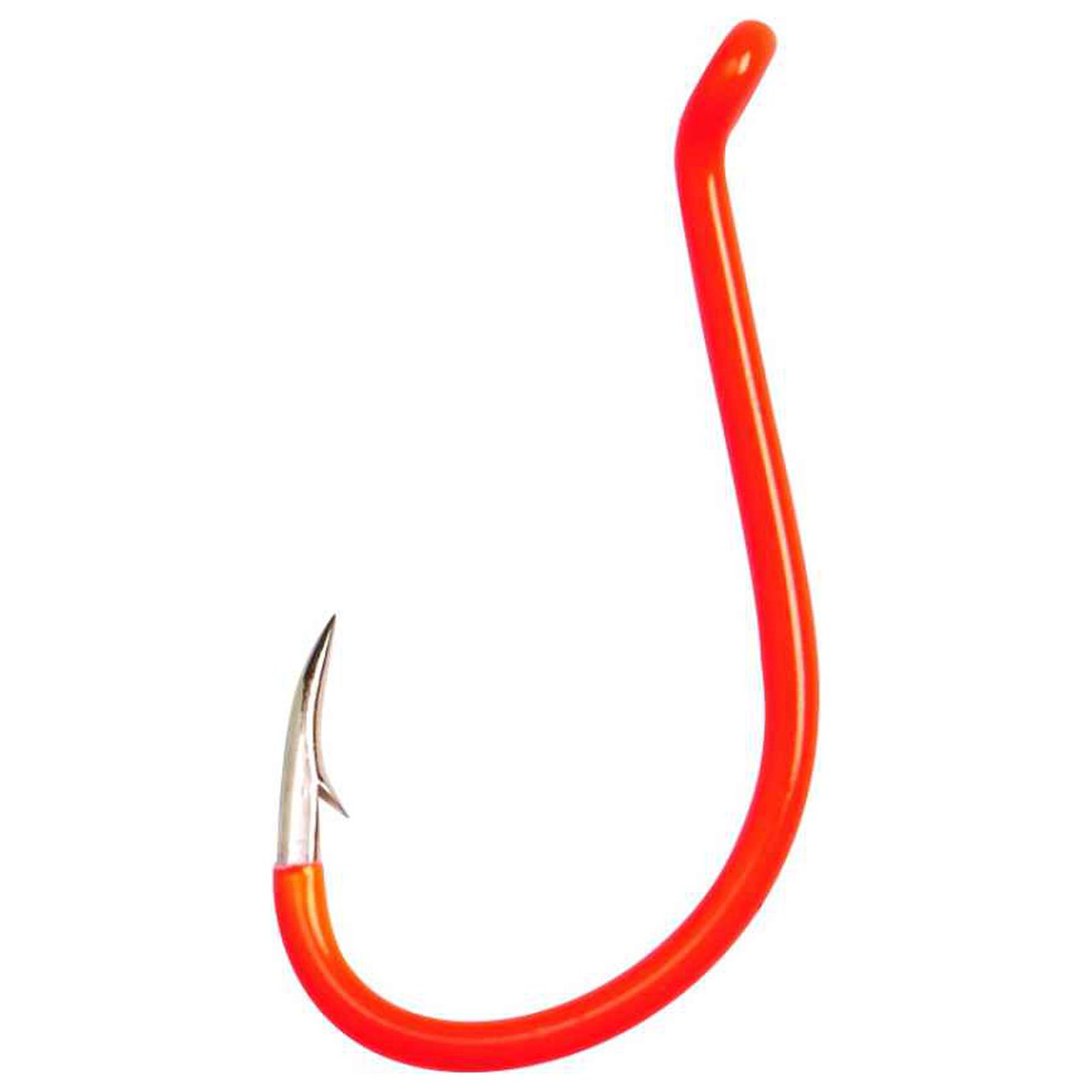 Lazer Sharp L2FOUH-8 Octopus Hook, Fluorescent Orange, Size 8