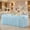 Blue, variant on White Tulle Rectangle Tablecloth - 6 Foot Rectangle Party Wedding Table Cloths - 6ft Stretch Ruffle Tablecloths - Spandex Fitted Table Cloth - Engagement Baby Shower Baptism Decorations