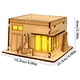 thumbnail image 2 of Decoraciones navideñas, adornos navideños, regalos navideños: casitas navideñas de madera hechas a mano con luces para manualidades. Decoración de casitas de troncos., 2 of 8