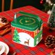 thumbnail image 3 of Decoraciones navideñas, adornos navideños, regalos navideños Caja de almacenamiento de dulces navideños Ambiente festivo Caja de hierro portátil Caja de almacenamiento de postres para picnic Almacenam, 3 of 5