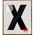 thumbnail image 1 of Large Letter X -Metal Sign - Parking LOT Sign (White,Aluminium,10X12)-EL ESTACIONAMIENTO LINE (ref-2201), 1 of 4