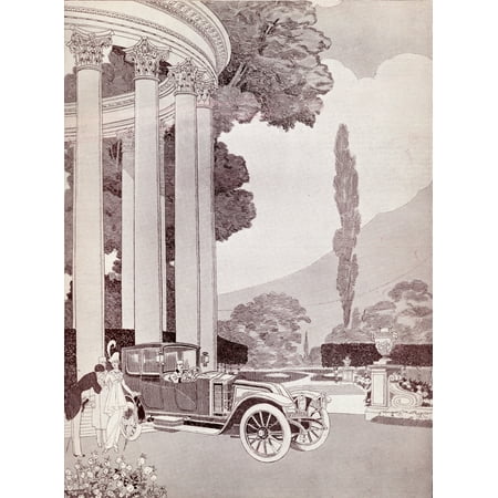 Advertisement For Renault Cars 1914 Canvas Art - Ken Welsh Design Pics (13 x 17)