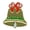 Caroling Bell (Gold) Pin, variant on 12 pieces 2" Custom Activity Scouts Applique Fun Patches - Caroling
