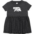 thumbnail image 3 of Inktastic Montana White Bear Silhouette Girls Baby Dress, 3 of 5