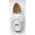 thumbnail image 3 of Victoria K Women's Diamond Cut Out With Embossed Bow Ballerina Flats, 3 of 5