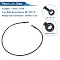 thumbnail image 4 of 110cm Motorcycle Brake Clutch Oil Hose Line Nylon Stainless Steel Wire Braid PU Motorcycle Hydraulic Brake Line for Motorcycles Dirt Bikes ATV Black, 4 of 6