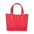 thumbnail image 3 of Time and Tru Women's Lightweight Mini Beach Tote Bag, Coral, 3 of 5