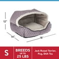 Vibrant Life Oval Small Cuddler Dog Bed, Taupe